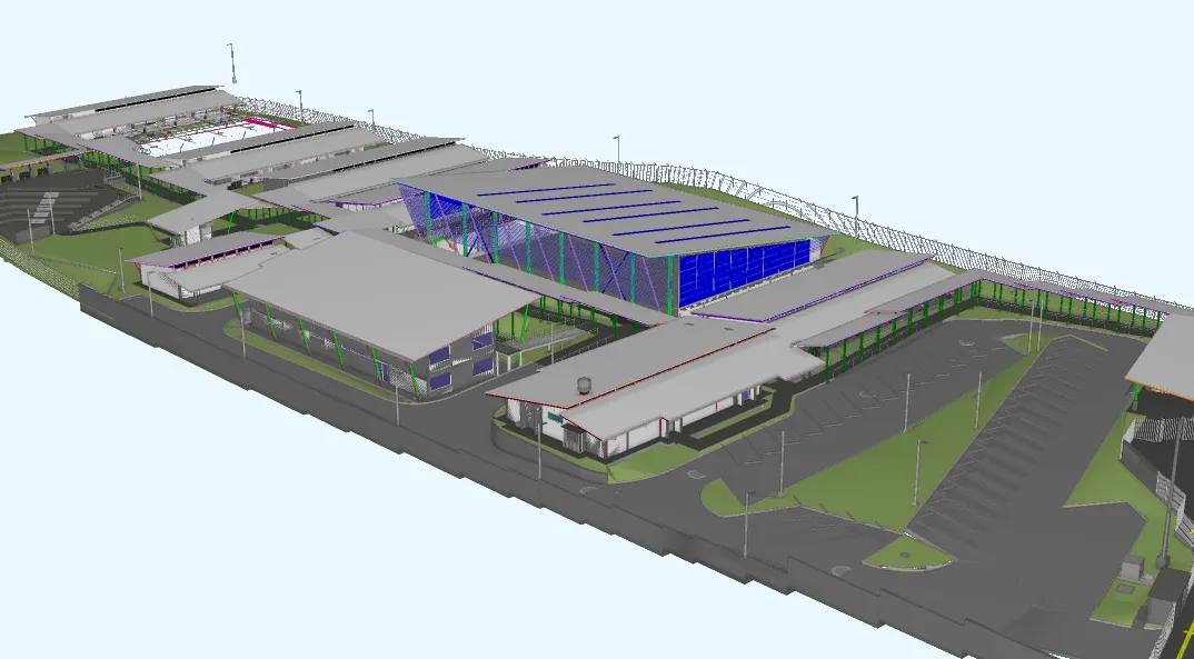 Modelo BIM de complejo institucional de Epiko
